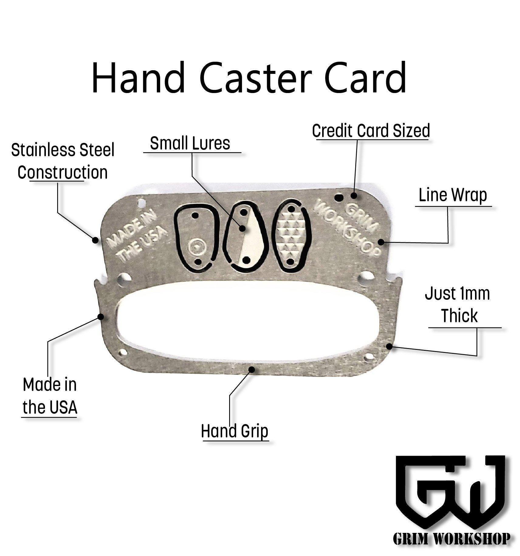 Hand Caster Fishing Card Credit card size fishing handline reel