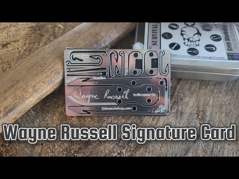 Wayne Russell from alone Kullcraven 11 in 1 credit card tool multi tool survival card