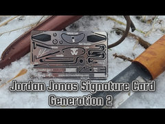 Jordan Jonas alone season 6 Use this stainless steel survival card to make an altoids tin survival kit with a survival bushcraft kit card