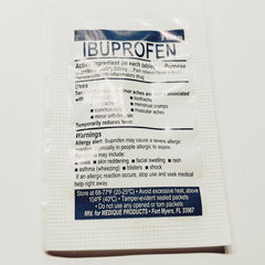 Ibuprofen 2 tablets 200mg pain reliever-Grimworkshop-bugoutbag-bushcraft-edc-gear-edctool-everydaycarry-survivalcard-survivalkit-wilderness-prepping-toolkit
