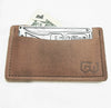 Leather Front Pocket Wallet Horizontal Grimwork...