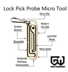 individual lock picks 2 in 1 lock pick tool for a pocket urban survival kit