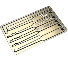 Lock Pick Card Wallet Lock Pick Set | Wallet lock picking set with a credit card lock pick set