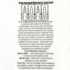 surf and turf arrow card with small game arrows and bow fishing arrows