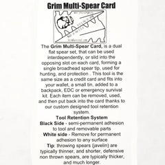 never wonder how to make a spear in the forest using the survival spear head card hunting spear from grim workshop