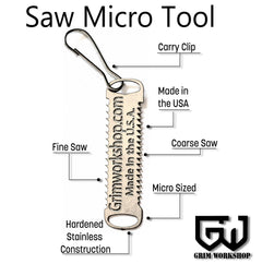The Worlds Smallest Survival Saws: The Micro Saw Tools survival saw