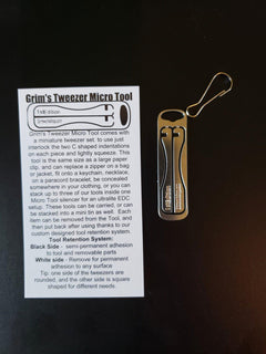 Tweezer Micro Tool Rounded Tip-Grimworkshop-bugoutbag-bushcraft-edc-gear-edctool-everydaycarry-survivalcard-survivalkit-wilderness-prepping-toolkit